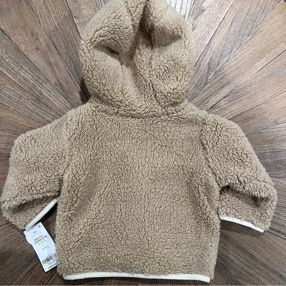 NWT Carter’s Reversible Sherpa Baby Girl Hooded Jacket Floral Accents 9 Months